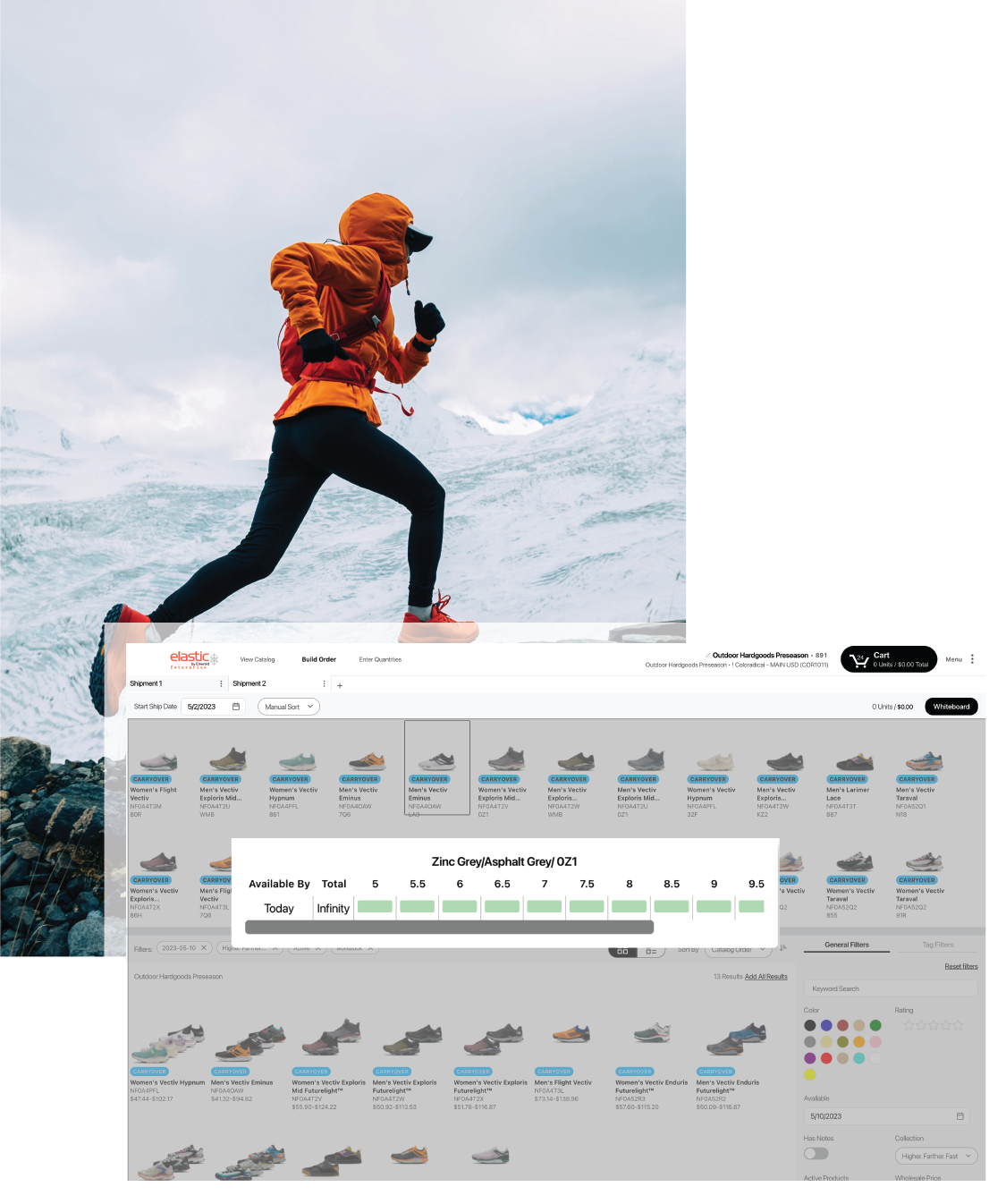 Available inventory with runner Available inventory with runner