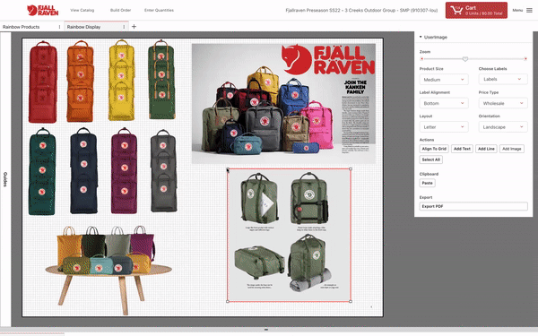Accessories – Fjallraven – Whiteboard build and PDF export